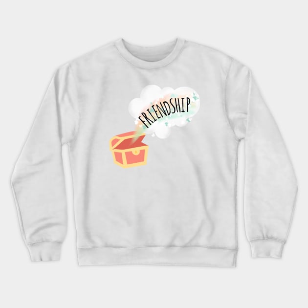 Friendship is Treasure Crewneck Sweatshirt by Anna.Moore.Art